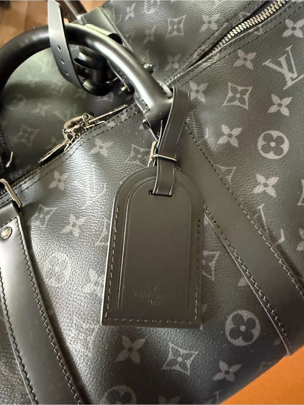 Louis Vuitton KEEPALL BANDOULIÈRE 55 MONOGRAM ECLIPSE REVERSE